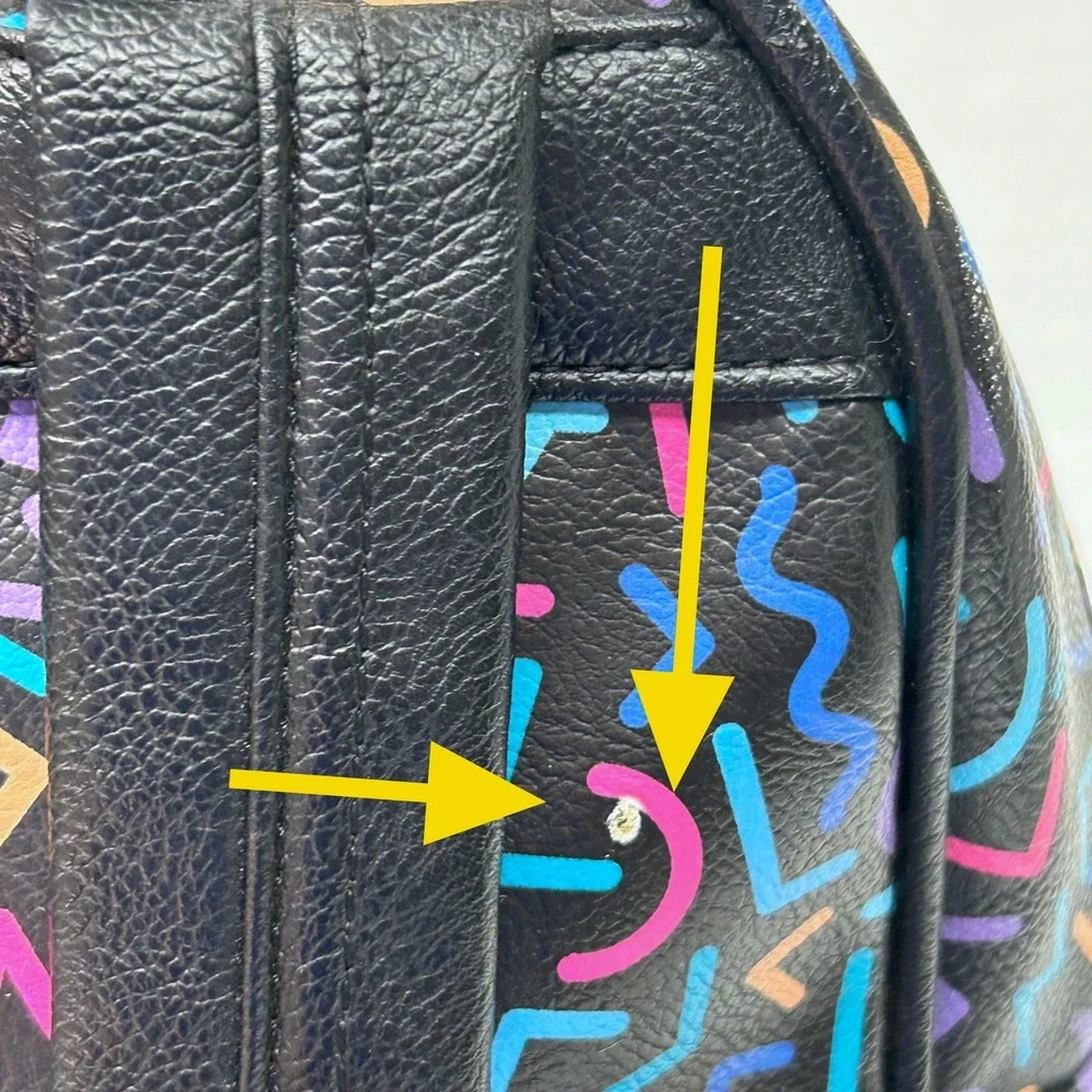 Funko Stranger Things Mini Backpack 80s 90s Retro Faux Leather Black Bag